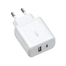 Ugreen X227 20W GaN hálózati töltő 1x USB-A 1x USB-C - Fehér