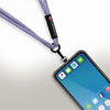 FORCELL F-DESIGN S10X165 keresztpántos telefontartó állítható hosszal (max 82,5 cm a hurokban) szürke-lila - 2. kép