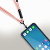 FORCELL F-DESIGN S10X165 állítható hosszúságú (max 82,5cm a hurkában) keresztpántos telefontartó rózsaszín-fehér - 2. kép