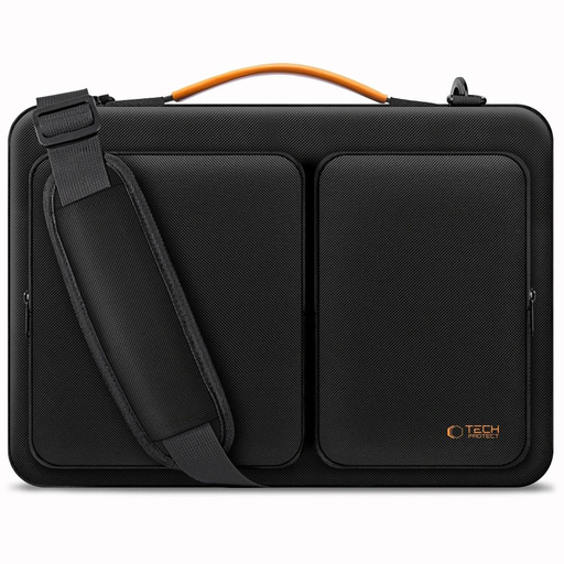 Tech-protect Defender Bag Laptop 13-14 Fekete/narancssárga
