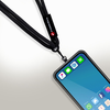 FORCELL F-DESIGN S10X165 állítható hosszúságú (max 82,5 cm a hurkon) crossbody telefon pánt fekete - 2. kép