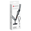FORCELL F-DESIGN S10X165 állítható hosszúságú (max 82,5 cm a hurkon) crossbody telefon pánt fekete - 3. kép