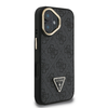 Guess PU 4G Strass háromszög logós állvány kamera keret MagSafe tok iPhone 16-hoz fekete tok - 2. kép