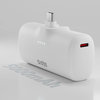 SBS EcoPower 5000 mAh 10W Powerbank beépített USB-C porttal - Fehér - 1. kép