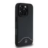 Mercedes Fa Imitáció és Simított Bőr MagSafe tok iPhone 16 Pro-hoz Fekete - 2. kép