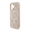 Guess PU bőr 4G Színes Gyűrűs Pánt MagSafe Tok iPhone 16 Pink - 2. kép
