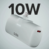 SBS EcoPower 5000 mAh 10W Powerbank beépített USB-C porttal - Szürke - 0. kép