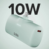 SBS EcoPower 5000 mAh 10W Powerbank beépített USB-C porttal - Zöld - 0. kép