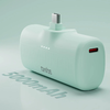SBS EcoPower 5000 mAh 10W Powerbank beépített USB-C porttal - Zöld - 1. kép