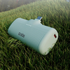 SBS EcoPower 5000 mAh 10W Powerbank beépített USB-C porttal - Zöld - 4. kép