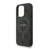 Guess PU Bőr 4G Színes Gyűrű Pánt MagSafe tok iPhone 15 Pro Max Fekete tok - 2. kép
