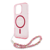 Guess IML Glitter Strap MagSafe tok iPhone 16 Pro Max Pink - 2. kép