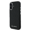 Karl Lagerfeld Grained PU Repeated Logo MagSafe tok iPhone 16-hoz Fekete tok - 0. kép