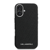Karl Lagerfeld Grained PU Repeated Logo MagSafe tok iPhone 16-hoz Fekete tok - 1. kép