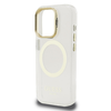 Guess IML Arany Kontúr Állvány Kamera Keret MagSafe tok iPhone 15 Pro Max átlátszó tok - 3. kép