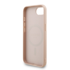 Guess PU Bőr 4G Színes Gyűrűs Pánt MagSafe tok iPhone 16e Pink - 3. kép