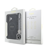 Guess PU bőr 4G színes gyűrűs pánt MagSafe tok iPhone 16 Fekete tok - 4. kép