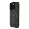 Guess PU bőr 4G színes gyűrűs szíj MagSafe tok iPhone 16 Pro fekete tok - 0. kép