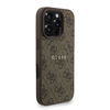 Guess PU Bőr 4G Színes Gyűrűfüles MagSafe Tok iPhone 16 Pro Max Barna tok - 1. kép