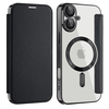  Techsuit - SmartMag Könyv Tok - iPhone 16 - Fekete tok - 0. kép