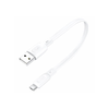 FONENG kábel X107 Micro USB 2.1A 0.25M Fehér - 0. kép