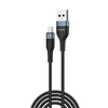 FONENG kábel X51 Micro USB 3A 2M Fekete - 1. kép
