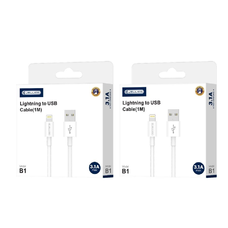 JELLICO kábel B1 Lightning 3.1A 1M fehér