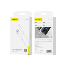 FONENG X63 Lightning USB kábel 2.1A 1M Fehér