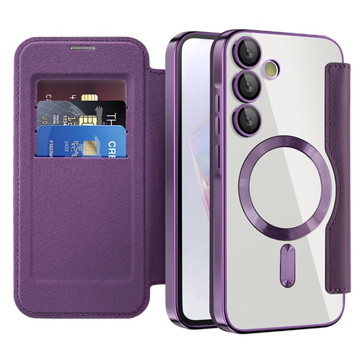 Techsuit - SmartMag Könyv Tok - Samsung Galaxy A35 5G - Lila tok Techsuit - SmartMag Könyv Tok - Samsung Galaxy A35 5G - Lila tok