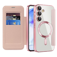  Techsuit - SmartMag Könyv Tok - Samsung Galaxy A55 5G - Rózsaszín tok