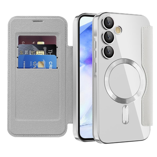 Techsuit - SmartMag könyvtok - Samsung Galaxy A55 5G - Szürke tok Techsuit - SmartMag könyvtok - Samsung Galaxy A55 5G - Szürke tok