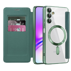  Techsuit - SmartMag Könyv Tok - Samsung Galaxy A05s - Zöld tok