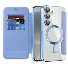  Techsuit - SmartMag könyv tok - Samsung Galaxy S24 - Világoskék