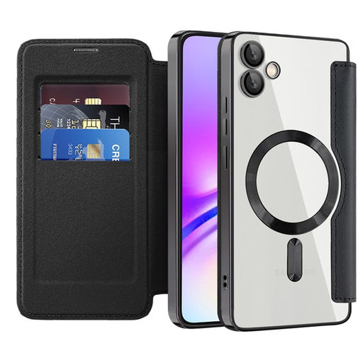  Techsuit - SmartMag Könyv Tok - Samsung Galaxy A05 - Fekete tok
