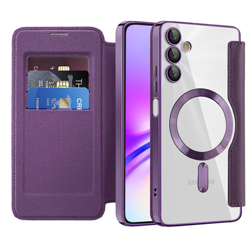 Techsuit - SmartMag könyvtok - Samsung Galaxy A05s - Lila tok Techsuit - SmartMag könyvtok - Samsung Galaxy A05s - Lila tok