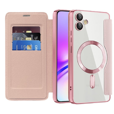  Techsuit - SmartMag könyv tok - Samsung Galaxy A05 - Rózsaszín