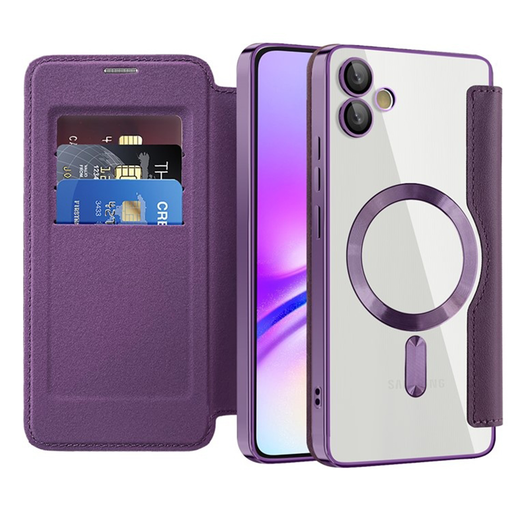  Techsuit - SmartMag könyvtok - Samsung Galaxy A05 - Lila tok