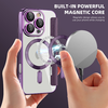  Techsuit - SmartMag könyvtok - iPhone 16 Pro Max - Lila tok - 4. kép