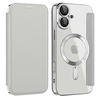  Techsuit - SmartMag könyv tok - iPhone 16 Plus - Szürke - 0. kép