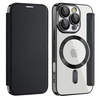  Techsuit - SmartMag könyv tok - iPhone 16 Pro - Fekete - 0. kép