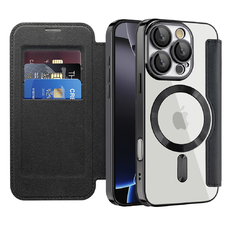  Techsuit - SmartMag könyv tok - iPhone 16 Pro - Fekete