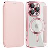  Techsuit - SmartMag Könyv Tok - iPhone 16 Pro - Rózsaszín tok - 0. kép