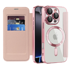 Techsuit - SmartMag Könyv Tok - iPhone 16 Pro - Rózsaszín tok