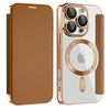  Techsuit - SmartMag könyvtok - iPhone 16 Pro - Barna tok - 0. kép
