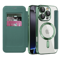  Techsuit - SmartMag Könyvtok - iPhone 16 Pro - Zöld tok
