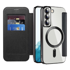  Techsuit - SmartMag Könyv Tok - Samsung Galaxy S22 5G - Fekete tok