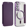  Techsuit - SmartMag Könyv Tok - Samsung Galaxy S22 5G - Lila tok - 0. kép