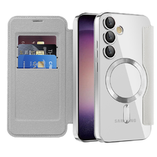  Techsuit - SmartMag Könyvtok - Samsung Galaxy S23 - Szürke tok
