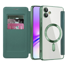  Techsuit - SmartMag könyvtok - Samsung Galaxy A05 - Zöld tok