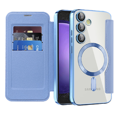  Techsuit - SmartMag Könyvtok - Samsung Galaxy S23 FE - Világoskék tok